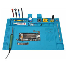 Effektiv silikon loddematte, magnetisk deleorganisator med antistatiske egenskaper, 932F varmebestandig for elektronikkreparasjon, fleksibel og