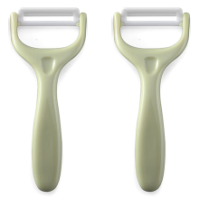 Gourmet's Choice: Keramik-Schäler, hitzebeständiger ABS-Griff, für müheloses Schneiden von Gemüse und Obst, scharfe Klingen, ergonomisches