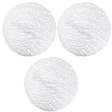 Woven Paper Tabletop Collection For A Memorable Table Display, Heat-Resistant Washable Vinyl Place Mats With Pressed Hollowed-Out Pattern, Protects Yo