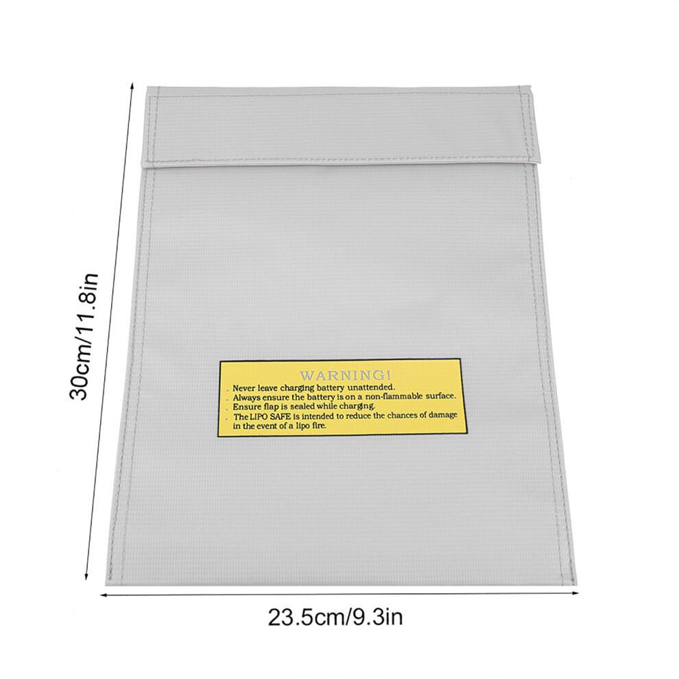 Secure Your Batteries: Fireproof L Charging Pouch Silver 8721362636103