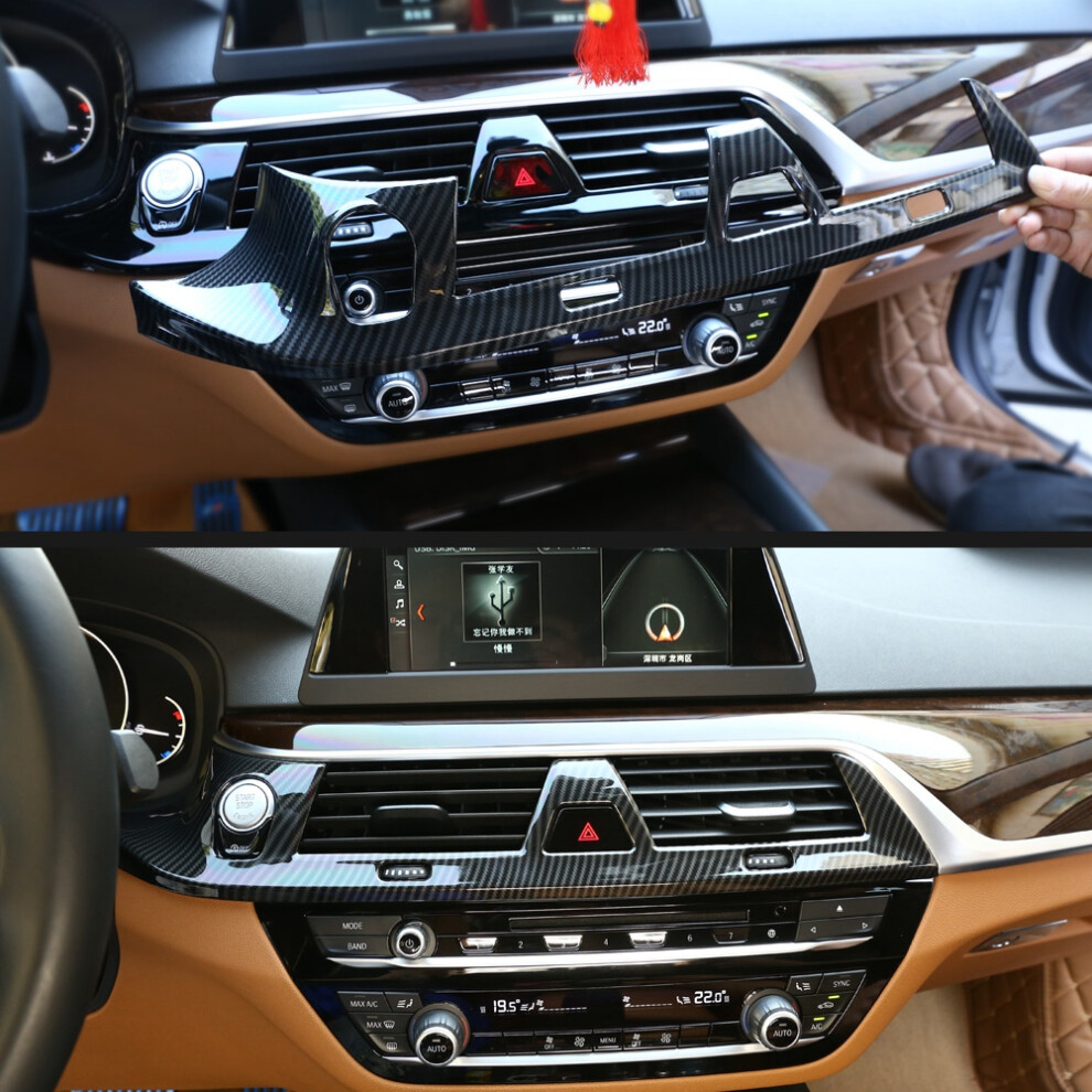 Carbon Fiber Style Air Vent Cover For Bmw 5 Series G30 2017-2018 5061362635328