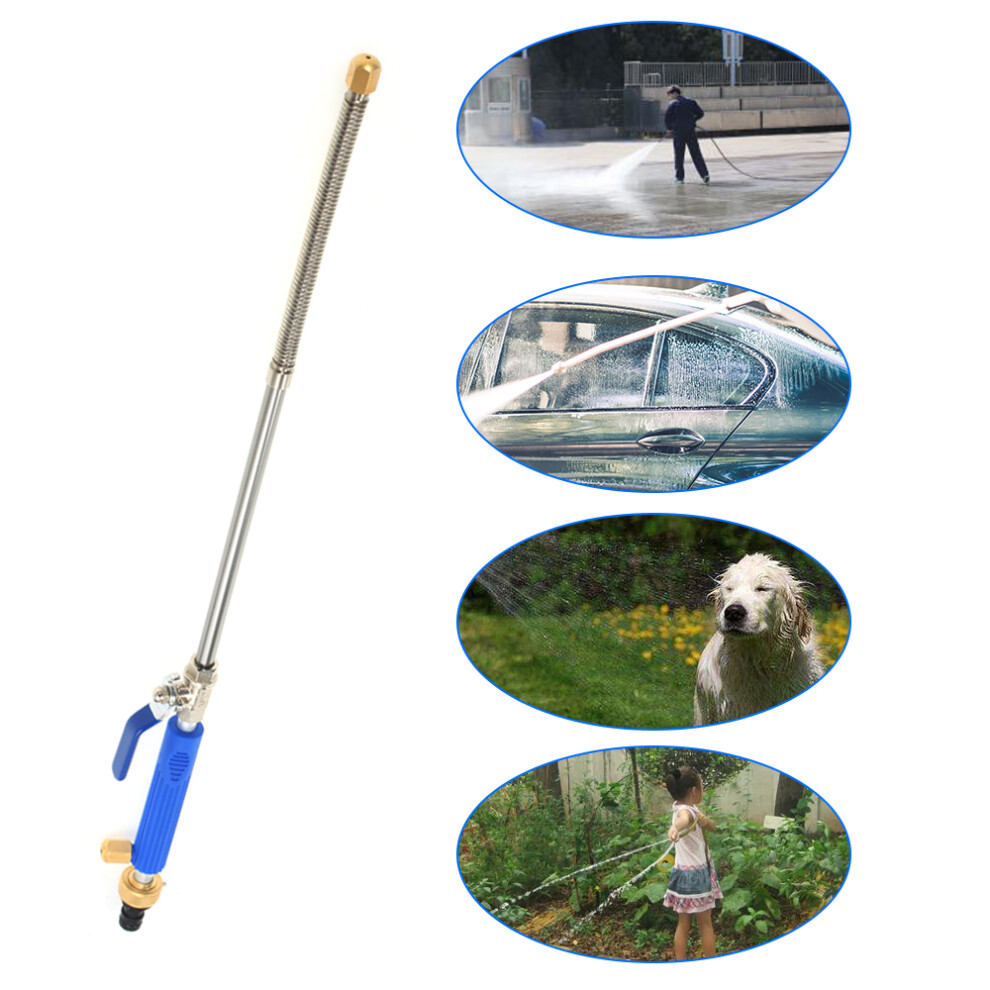 High Pressure Garden Water Sprayer 465Mm Alloy & Copper Nozzle Blue 7901362637176