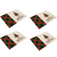 Weihnachtliche Tischsets, hitzebeständig und rutschfest, für Esszimmer und Küche, eleganter Tischschutz für Kinderstühle und Picknicks (Set)