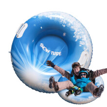Winter Snow Tube - Sled Inflatable for Adults and Children | 80 cm Outdoor Activity Toy with Two Handles for Cold Park Garden Skating and Skiing