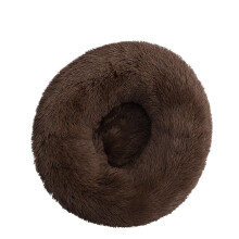 Pet Calming Bed, Full-size Washable Donut Shape, Designed Like A Donut, Suitable As A Comfortable Sleep Aid For All Types Of Cats.(Coffee,XXL 1pcs)