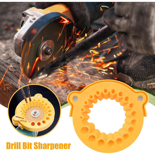Drill Sharpener | Heavy Duty Multipurpose Grinding Tool | Precision Drill Bit Sharpening Attachment For Auto Repair, Metallurgy, Construction & Pro 1