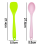 Non Scratch Silicone Spatula, Easy Cleaning Multipurpose Use Flexible Scraper With Hook Holes For Space-Saving Storage (2 Piece) 2