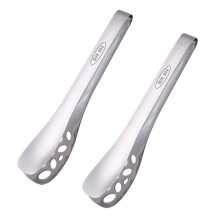 18-0 Stainless Steel Cooking Tongs For Meat, Hollowed Out Design Kitchen Gadgets, Non-Slip Ergonomically Designed Food Clamp, Multifunctional Grillers