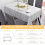 Durable PVC Material Table Cover, Environmentally Friendly Dyes Abstract Geometric Pattern, Heat Resistant Rectangular Tablecloth for Decorative Use ( 6