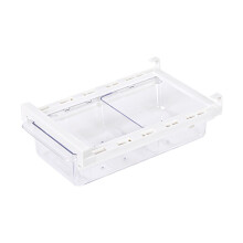 Fridge Shelf Holder Storage Box Refrigerator Organizer Bins Customizable Organization Clear Container For Food Drinks Fridge Storage Box Drawers Rack