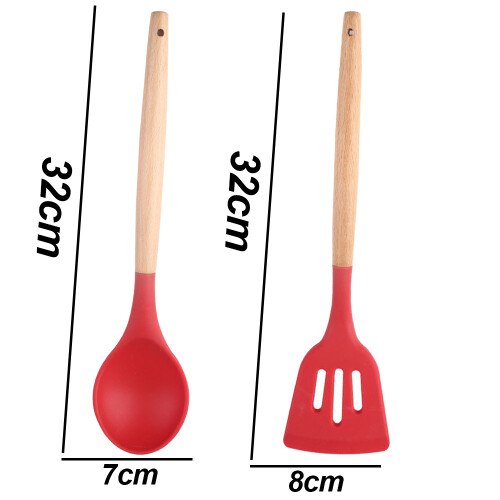 Gourmet Kitchen Essentials, Κουτάλι Μαγειρέματος Σιλικόνης με Μοναδική Τεχνολογία Flex-Core για 1