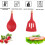 Gourmet Kitchen Essentials, Κουτάλι Μαγειρέματος Σιλικόνης με Μοναδική Τεχνολογία Flex-Core για 3