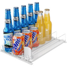 Drink Organizer for Fridge, Convenient Design Soda Can Dispenser for Refrigerator, Spacious Storage Automatic Drink Dispenser for Easy Access to Bever