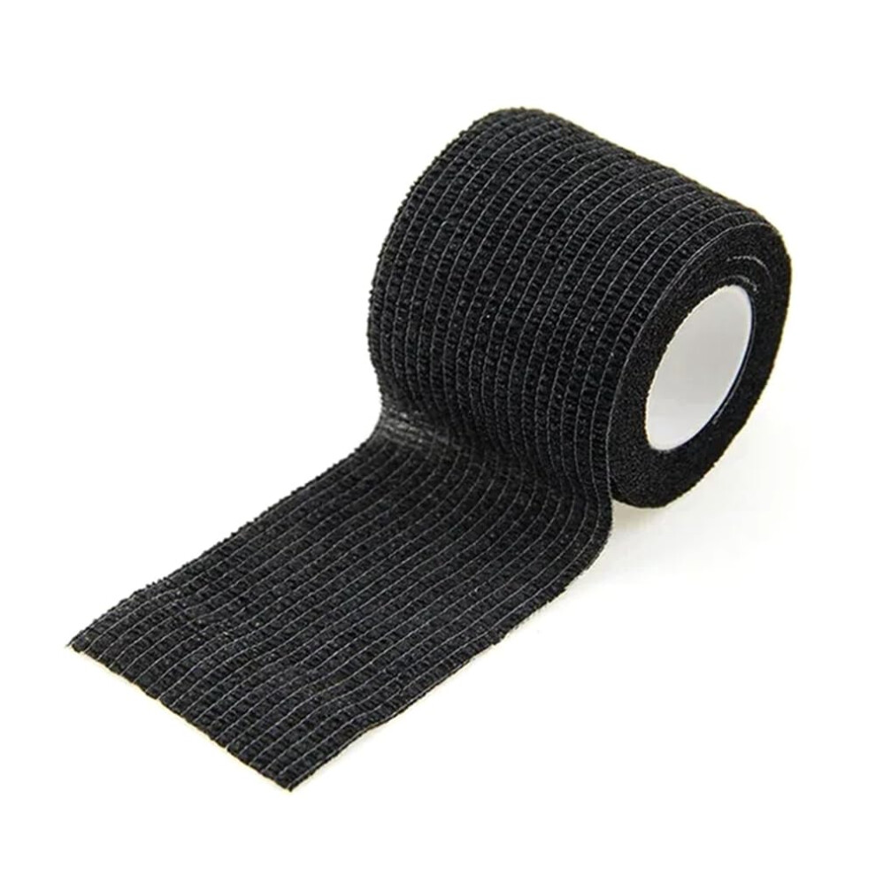 Black Sport Self Adhesive Elastic Bandage Wrap Tape For Knee Support Pads Finger Ankle Palm Shoulder 5Cm X 4.5M