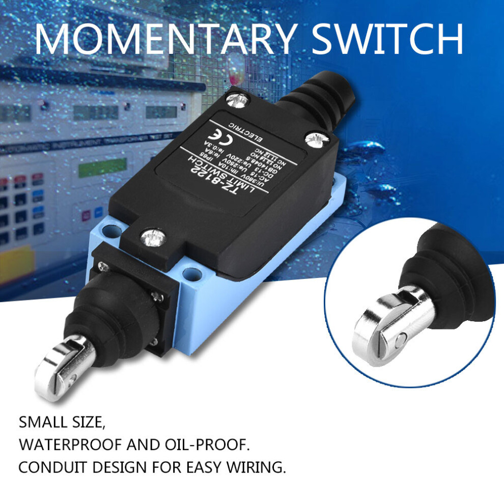 Waterproof Micro Switch Tz-8122, 6A, Zinc Alloy, Small Size 8711362641184