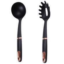 Ustensile de bucătărie gourmet, polonic cu rezistență ridicată la căldură, sigur pentru vase de gătit antiaderente, mâner ergonomic,