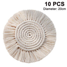 Geweven katoenen onderzetters: boho-stijl, superabsorberend en hittebestendig voor in huis.