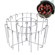 Air Fryer Grill Plant - Stainless Steel Meat Plant, Vertical Spit Sticks | Chicken Bacon Bacon Cooking Household Food for Beards
