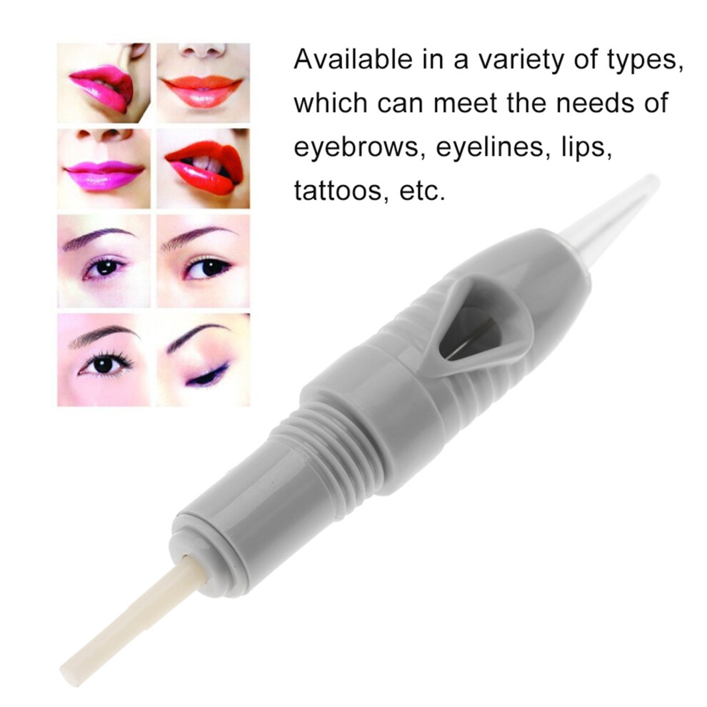 10Pcs Disposable Eyebrow Lip Tattoo Micro Needles 3P Rotary Sterile