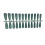 (blue) 24 Pieces False Nails Shimmering Powder Artificial Nail Tips Coffin 1