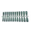 (blue) 24 Pieces False Nails Shimmering Powder Artificial Nail Tips Coffin 2
