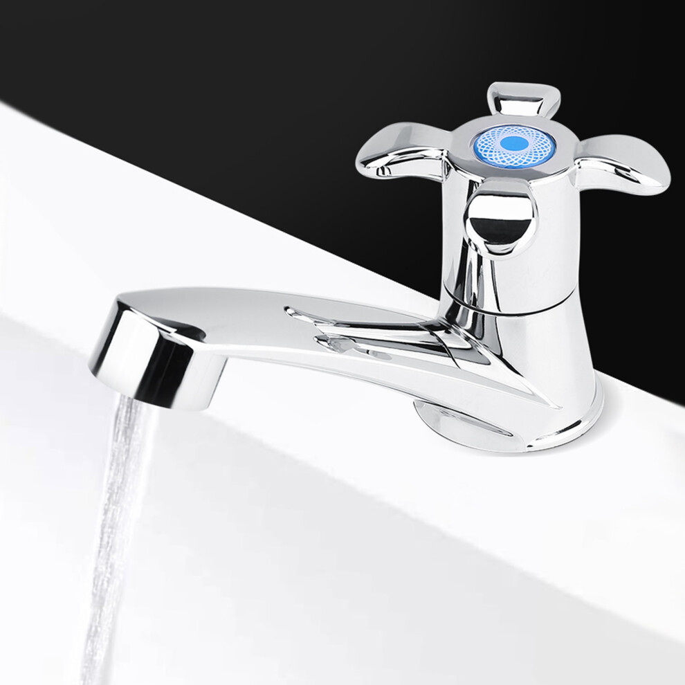 Elegant Abs Single Cold Bathroom Or Kitchen Faucet Tap With G1/2 Thread 8411362644542