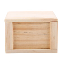 Holz Hamsterkäfig Flacher Oberteil Kleines Haustierhaus Spielzeug für Ratten, Mäuse & mehr