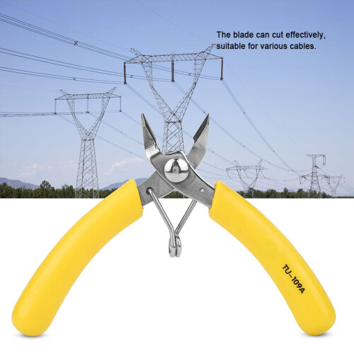 Portable TU‑109A Wire Nippers with Adjustable Clip for Various Diameters