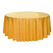 Față de masă rotundă rezistentă la vărsări pentru evenimente, față de masă reutilizabilă, rezistentă, cu model floral elegant, jacquard