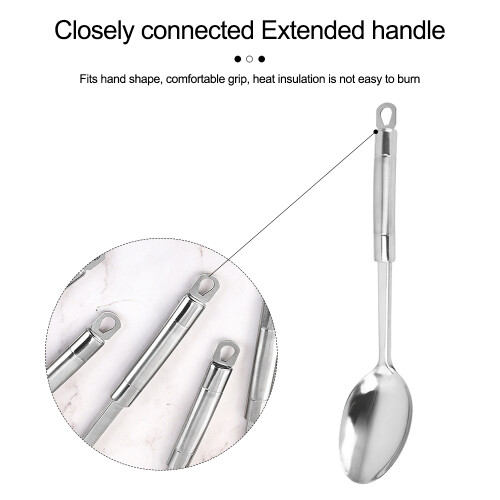 Practical Design Spaghetti Fork, Heat-resistant Stainless Steel Serving Tools for Kitchen Pasta, Vegetable Serving Utensils Set (2 Piece) 2