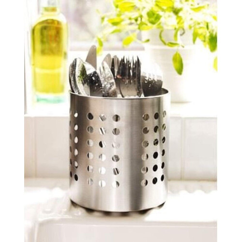 Stainless Steel Kitchen Utensil Caddy, Cooking Tools Holder With Anti-Rust Surface For Long-Lasting Durability 1