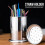 Drinking Straw Organizer Container, Countertop Straw Dispenser with Space Saving Layout, Draining Hole Design Stable Structure, Multipurpose Storage f 7