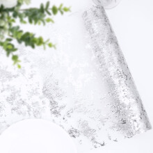 Elegante camino de mesa de malla artística, decoración de mesa reutilizable con diseño de lámina brillante para bodas, cumpleaños y eventos