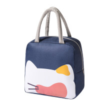 Nevera portátil con revestimiento de papel de aluminio, bolsa de almuerzo aislante que mantiene la temperatura, recipiente duradero para el almuerzo
