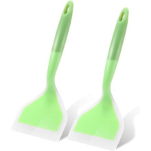 Set Of 2 Silicone Pancake Spatula, Nonstick And Heat Resistant Turner, Wide Edge For Flexible Flipping, Ergonomic Design For Comfort, Dishwasher Safe,