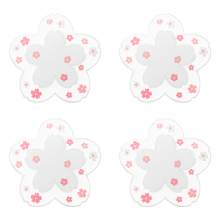 Vielseitige Kawaii-Sakura-Untersetzer, farbenfrohes Design, pflegeleichte und lustige Silikonuntersetzer für Holztische, Kirschblüten-Untersetzer