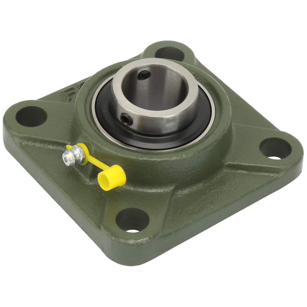 Square Disc Harrow Bearing Unit, Pillow Block Bearing Shaft 1Pcs Spherical Square 4 Blot Mounted Insert Pillow Block With Casting Housing ((Ucf204)) 9105992177875