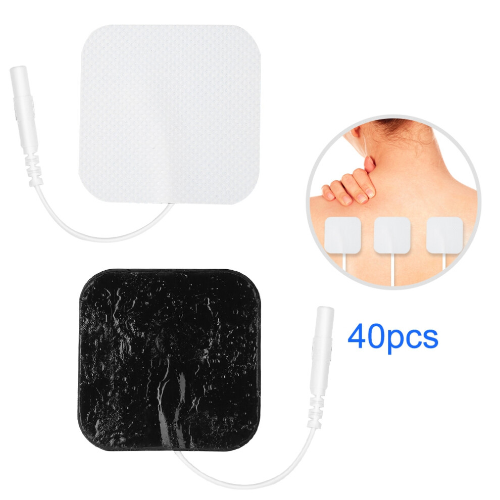 40Pcs Reusable Self-Adhesive Electrode Pads for Body Massager