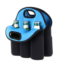 Borsa termica per bottiglie di vino, leggero e portatile in neoprene, porta bottiglie di birra che protegge dai danni, borsa termica flessibile,