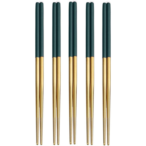 Ασιατικά chopsticks φαγητού, chopsticks από ανοξείδωτο ατσάλι με εργονομικό σχεδιασμό,
