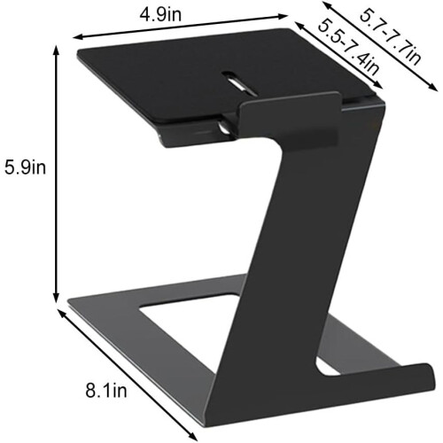 and Stable Speaker Stand Desk, Load 10 kg, Adjustable Depth for Small and Medium Speakers 1