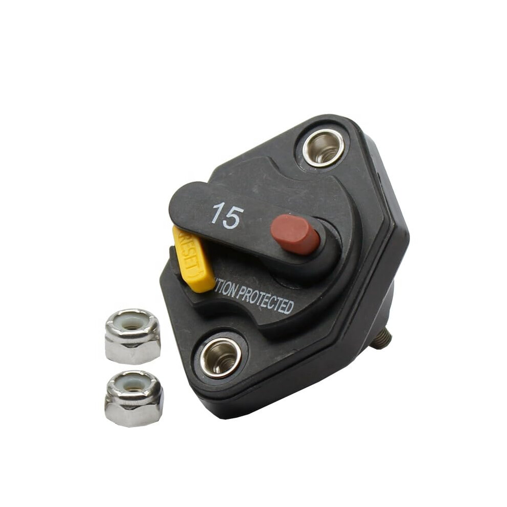 Circuit Breaker, 12V-32V Dc 10A 15A 20A 30A 40A 50A 60A Waterproof Circuit Breaker Blow Reset Fuse Switch Inverter(10A) 9105992178483