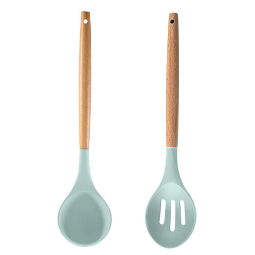 Cook's Essential, Non-Slip Silicone Spatula Set, Solid Spatula Turner for Everyday Cooking, 2Pc