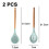 Cook's Essential, Non-Slip Silicone Spatula Set, Solid Spatula Turner for Everyday Cooking, 2Pc 2