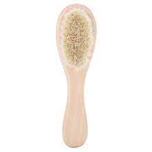 Gentle Baby Wooden Hair Brush and Comb Set Goat Hair Bristles for Toddler Care