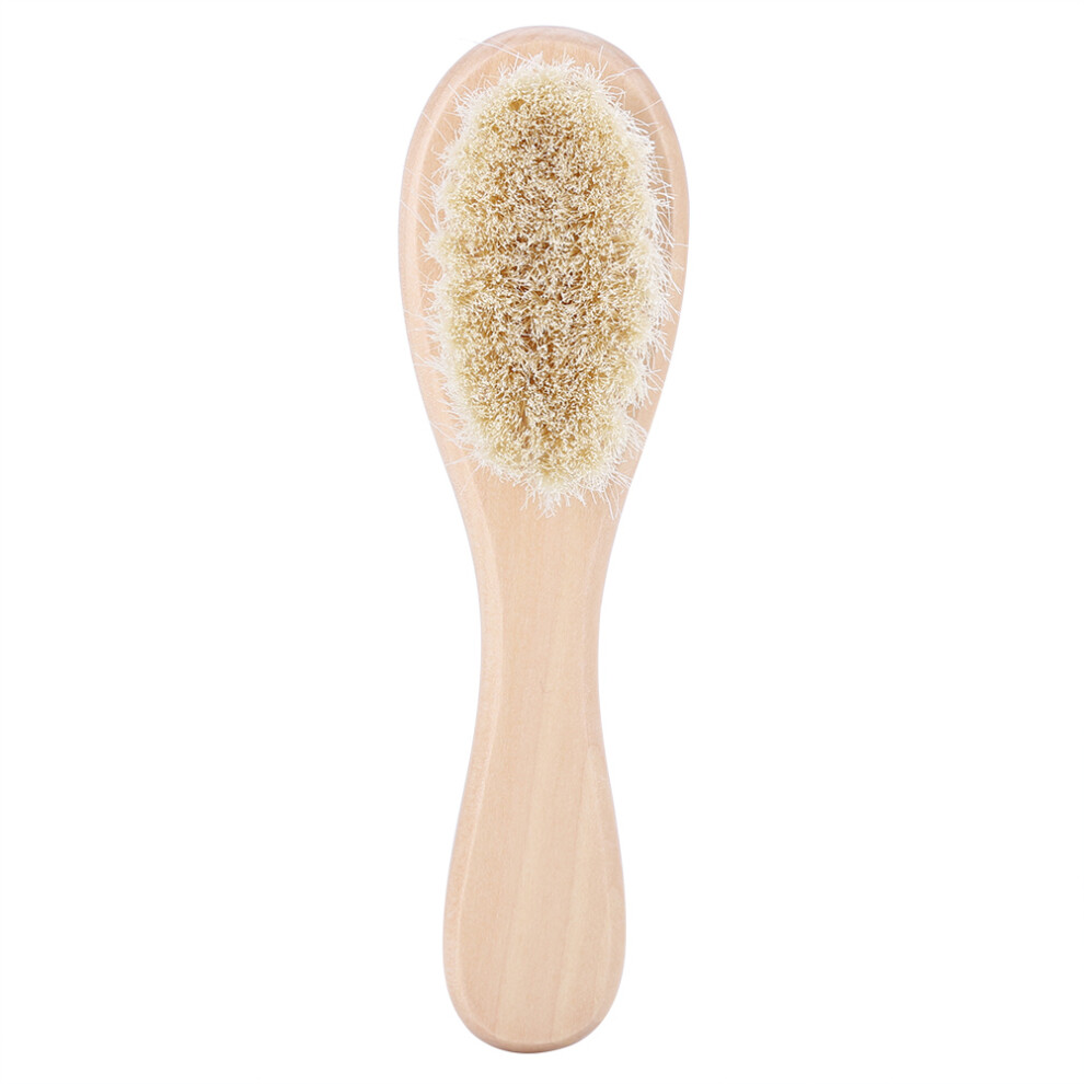 Gentle Baby Wooden Hair Brush and Comb Set Goat Hair Bristles for Toddler Care