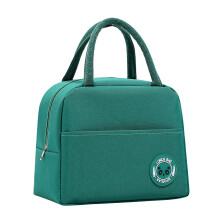 Bolsa térmica con revestimiento de papel de aluminio, bolsas de almuerzo portátiles reutilizables de mezcla de poliéster y algodón para hombres,