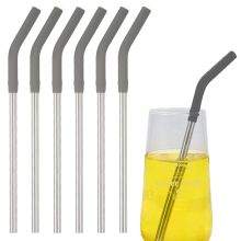 Pailles en acier inoxydable sans BPA, pailles droites en métal pour boissons froides, pour une expérience de dégustation rafraîchissante et sûre