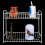 Ergonomic Kitchen Holder Sink Rack Two Tier Baskets Wrought Iron Fruit Basket Ergonomic Kitchen Holder Multi Use Storage Rack With Classification Stor 8