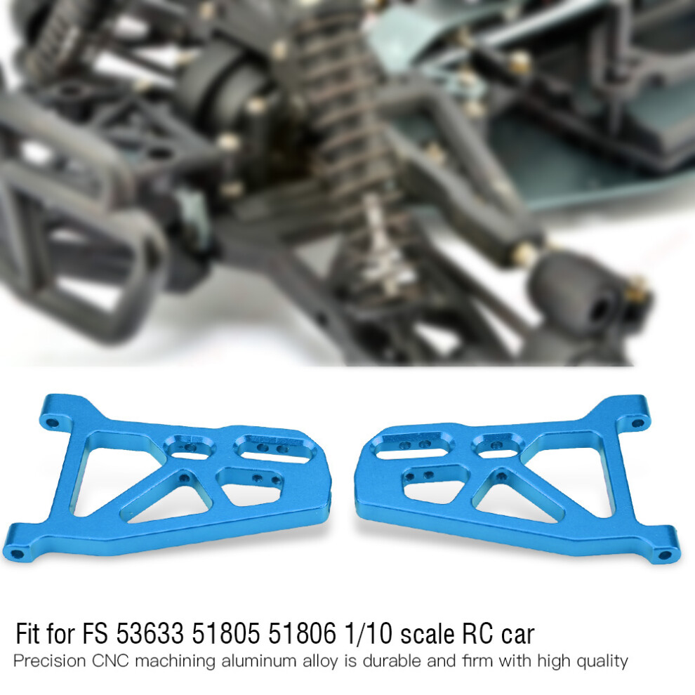 Aluminium Alloy Front Lower Suspension Arm For Fs 53633 51805 51806 1/10 Rc Car (Blue) Blue 8191362662240